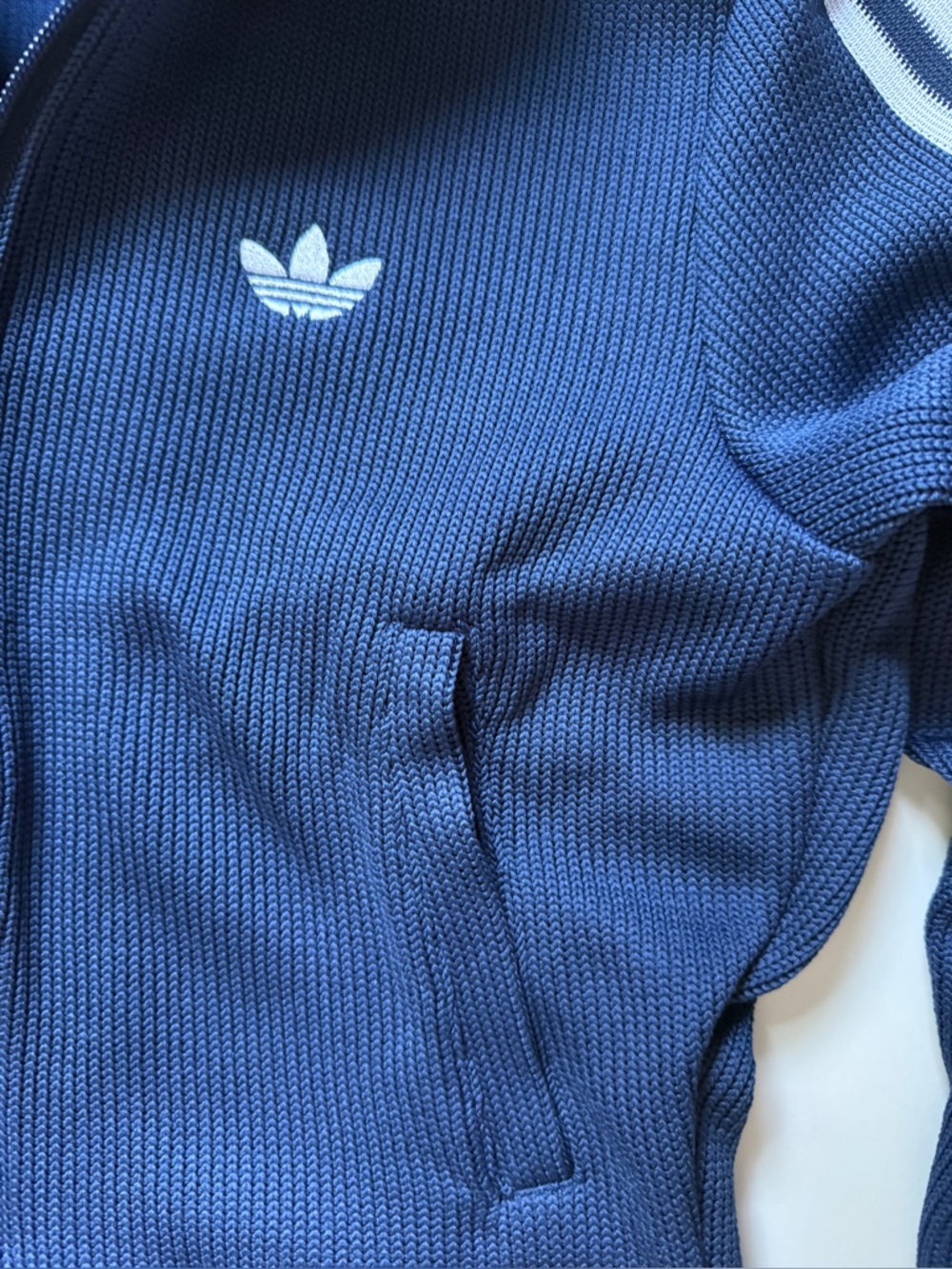 Adidas Originals [XS] Firebird Knit Track Jacket Navy JY2614 - Picture 8 of 14